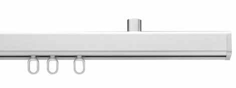 JAB SLIDE CUBE gordijnrails profiel met steun en glijders Productdetail van JAB SLIDE CUBE gordijnrails profiel met steun en glijders.
