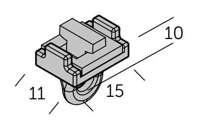 JAB SLIDE eindstopper antislip PH7550 technische tekening Technische illustratie van JAB SLIDE eindstopper antislip PH7550 technische tekening.