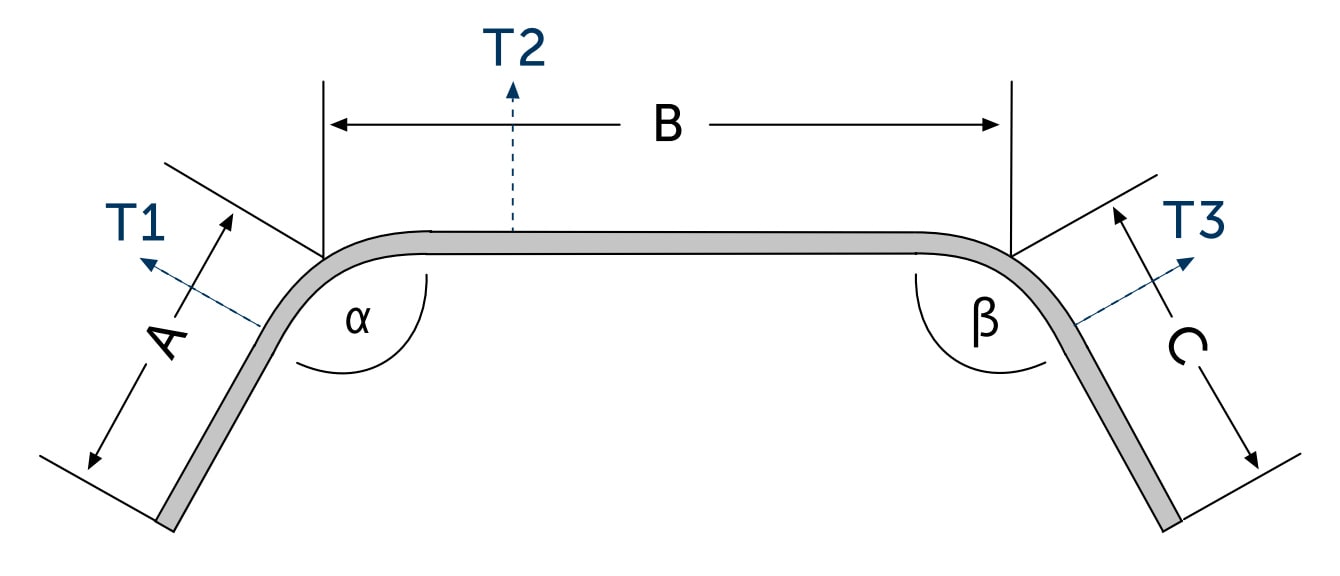 Technische tekening van JAB SLIDE erkerbocht maatvoering Technische tekening van JAB SLIDE erkerbocht maatvoering.
