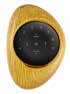 PowerView Pebble-huls Oak met zwarte Remote PowerView Pebble-huls Oak (PH7601-220), afgebeeld met een zwarte Remote.