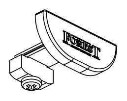 Forest Ds eindkap universeel + schroef, producttekening Forest Ds eindkap universeel + schroef, producttekening.