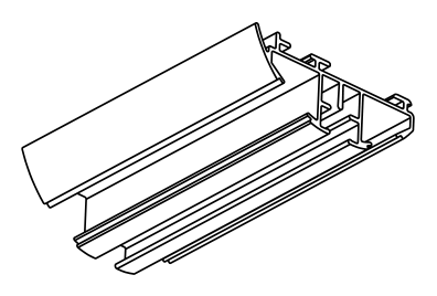 Forest Ds-xl dubbel led rail gemotoriseerd, 6 mtr., producttekening Forest Ds-xl dubbel led rail gemotoriseerd, 6 mtr., producttekening.