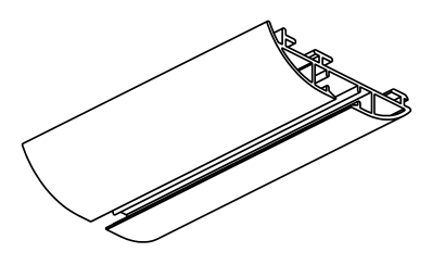 Forest DS-XL rail handbediend of gekoord, producttekening Forest DS-XL rail handbediend of gekoord, producttekening.