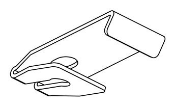 Forest Plafondsteun met sleuf, producttekening.