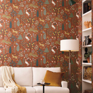 Rifle Paper Co. Wallpaper MENAGERIE RP7301 inspiratie bij behang winkel TULAY Behang Rotterdam