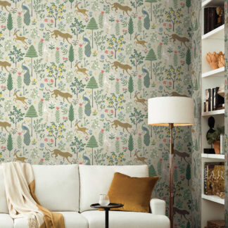 Rifle Paper Co. Wallpaper MENAGERIE RP7303 inspiratie bij behang winkel TULAY Behang Rotterdam