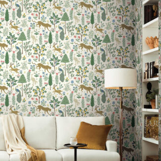 Rifle Paper Co. Wallpaper MENAGERIE RP7305 inspiratie bij behang winkel TULAY Behang Rotterdam
