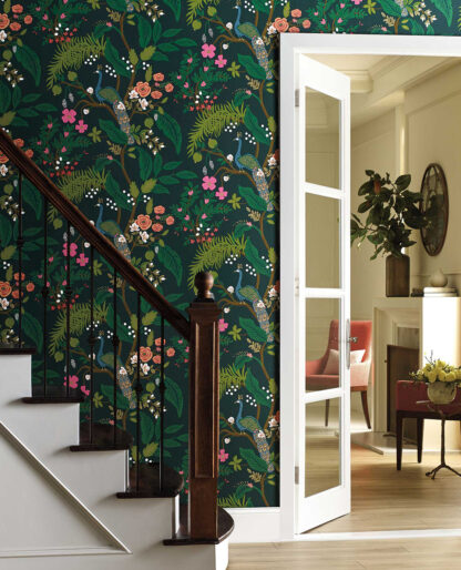 Rifle Paper Co. Wallpaper PEACOCK RI5168 inspiratie bij behang winkel TULAY Behang Rotterdam