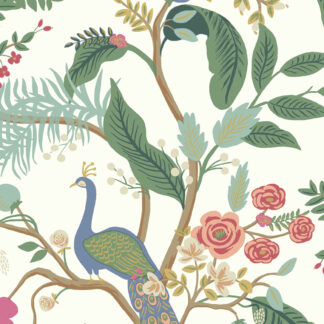Rifle Paper Co. Wallpaper PEACOCK RI5174 bij behang winkel TULAY Behang Rotterdam