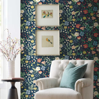 Rifle Paper Co. Wallpaper STRAWBERRY FIELDS RP7358 inspiratie bij behang winkel TULAY Behang Rotterdam