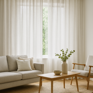 Inbetween Linnenlook AMSTERDAM Ecru stof