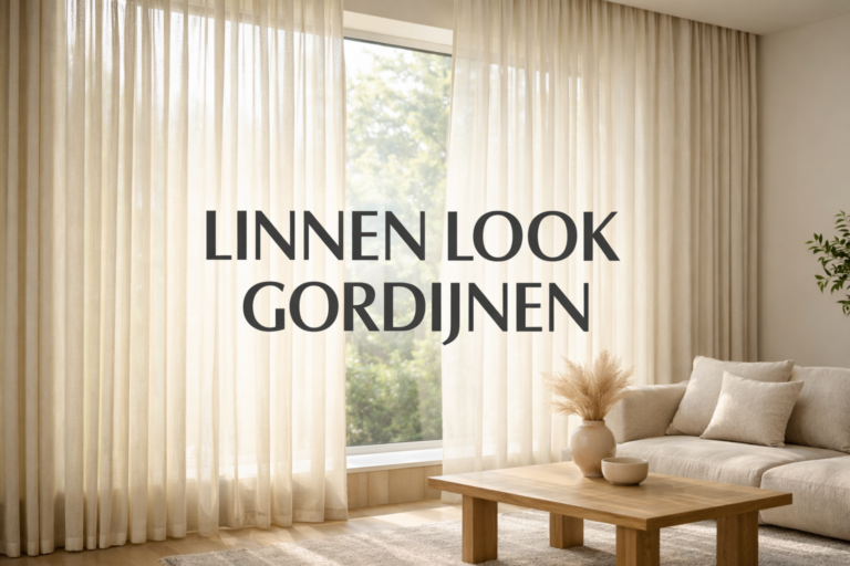 Linnen look gordijnen