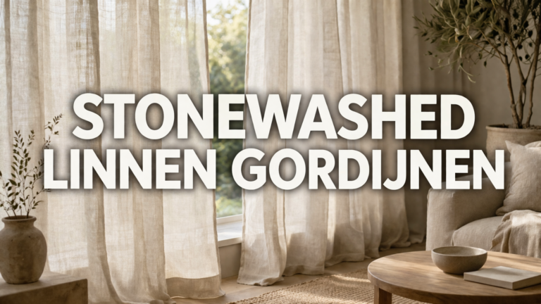 Stonewashed linnen gordijnen