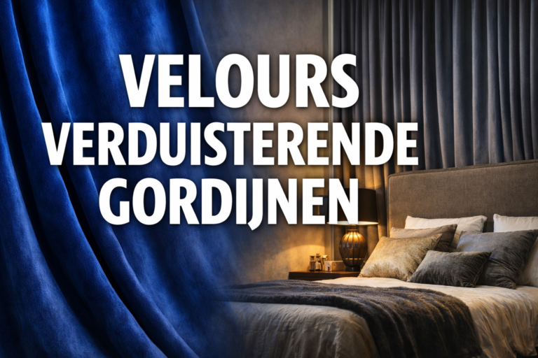 Velours verduisterende gordijnen Rotterdam