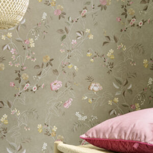 Tokyo Blossom Bloemig Khaki 333133 Pip Studio Behang inspiratie bij behang winkel Rotterdam TULAY Behang Rotterdam