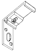 KS Smart Klick Wandsteun 3,5 cm Wit Forest gordijnrails 1020201035