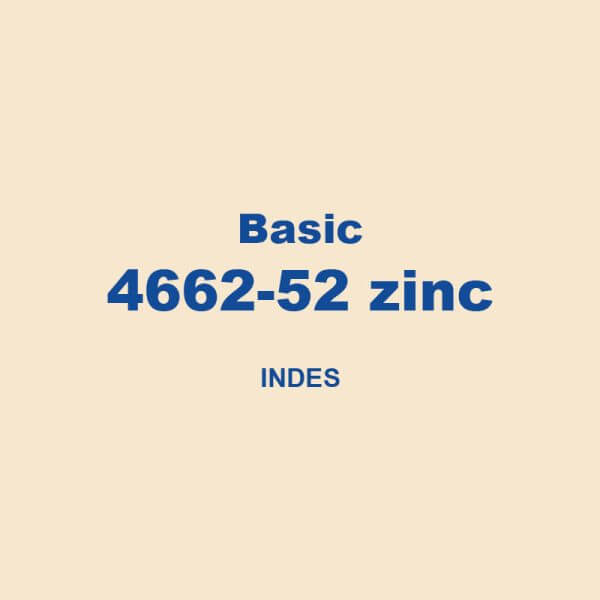 Basic 4662 52 Zinc Indes 01