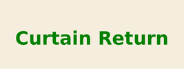 Curtain return