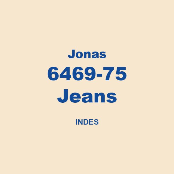 Jonas 6469 75 Jeans Indes 01