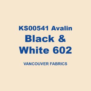 Ks00541 Avalin Black & White 602 Vancouver Fabrics 01