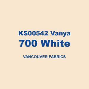 Ks00542 Vanya 700 White Vancouver Fabrics 01