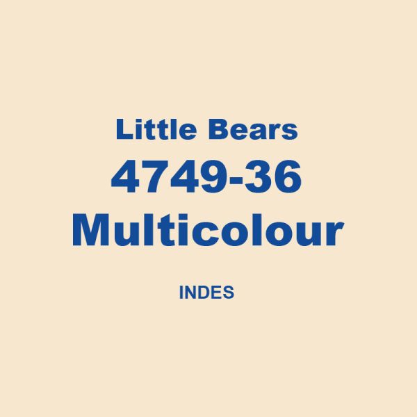 Little Bears 4749 36 Multicolour Indes 01