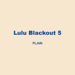 Lulu Blackout 5 Plain 01