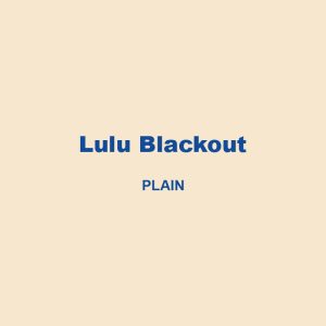 Lulu Blackout Plain