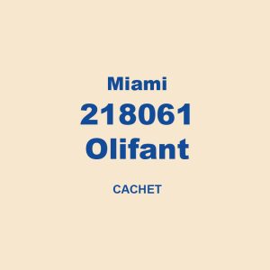 Miami 218061 Olifant Cachet 01