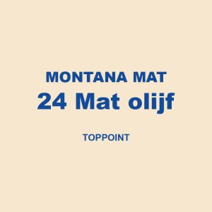 Montana Mat 24 Mat Olijf Toppoint 01