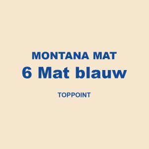 Montana Mat 6 Mat Blauw Toppoint 01