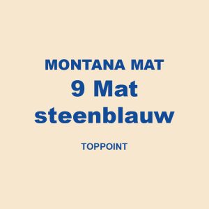 Montana Mat 9 Mat Steenblauw Toppoint 01