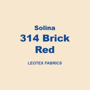 Solina 314 Brick Red Leotex Fabrics 01