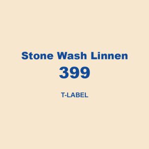 Stone Wash Linnen 399 T Label 01
