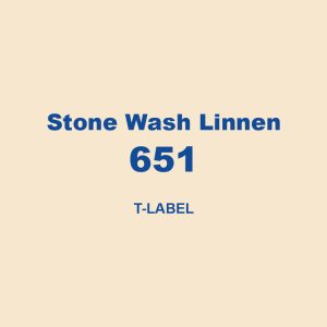 Stone Wash Linnen 651 T Label 01