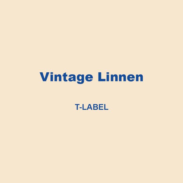 Vintage Linnen T Label